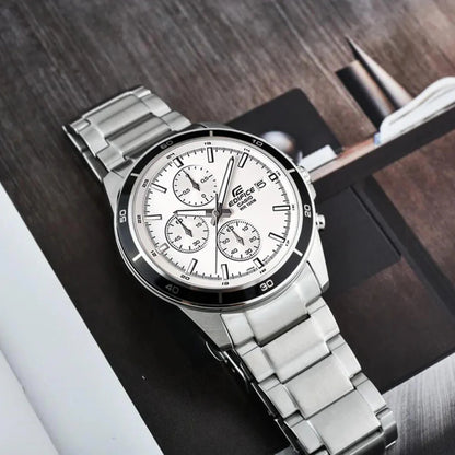 RELOJ EDIFICE EFR-526D-7AVUDF | EDI-OG-10 CASUAL - COLOR PLATEADO BLANCO