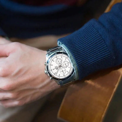 RELOJ EDIFICE EFR-526D-7AVUDF | EDI-OG-10 CASUAL - COLOR PLATEADO BLANCO