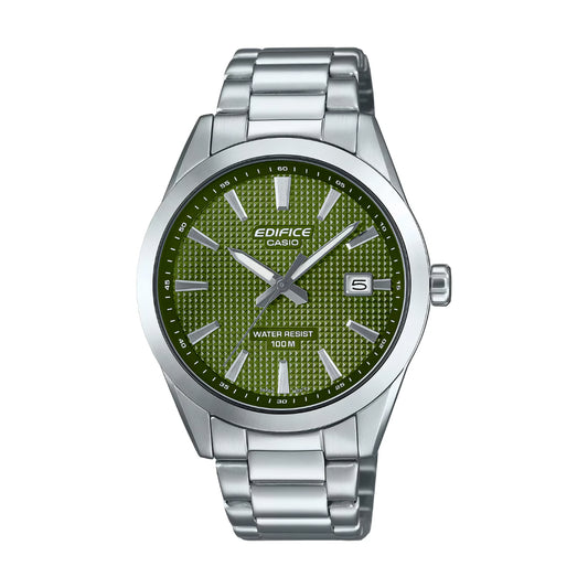 RELOJ EDIFICE EFV-160D-3AVDF EDI-OG-13 CASUAL - COLOR PLATEADO VERDE