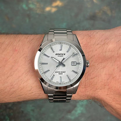 RELOJ EDIFICE EFV-160D-7AVDF EDI-OG-15 CASUAL - COLOR PLATEADO BLANCO