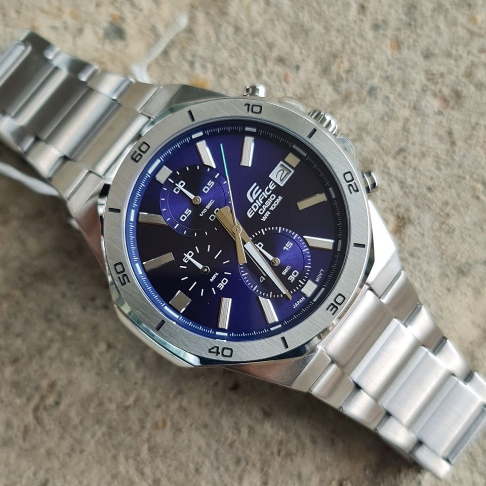 RELOJ EDIFICE ORIGINAL ELEGANTE PLATEADO ELEGANTE DE ACERO PARA HOMBRES | EDI-OG-4