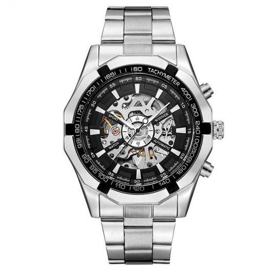 RELOJ FORSINING ORIGINAL ELEGANTE PLATEADO PARA HOMBRE | FOR-3