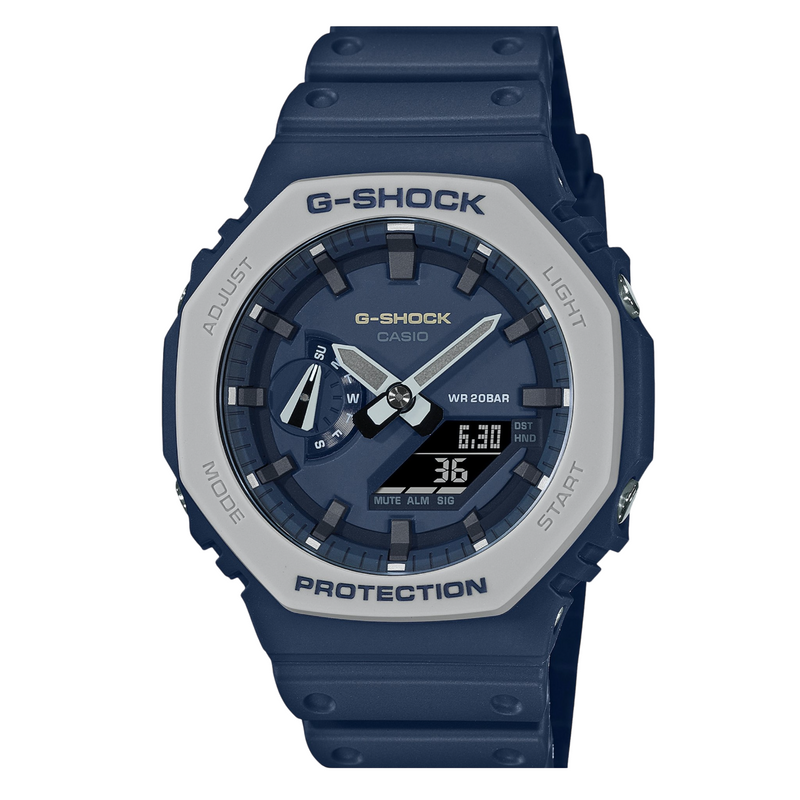 RELOJ G-SHOCK - CASUAL DEPORTIVO AZUL GA-2100 | G-S-219 PARA HOMBRE