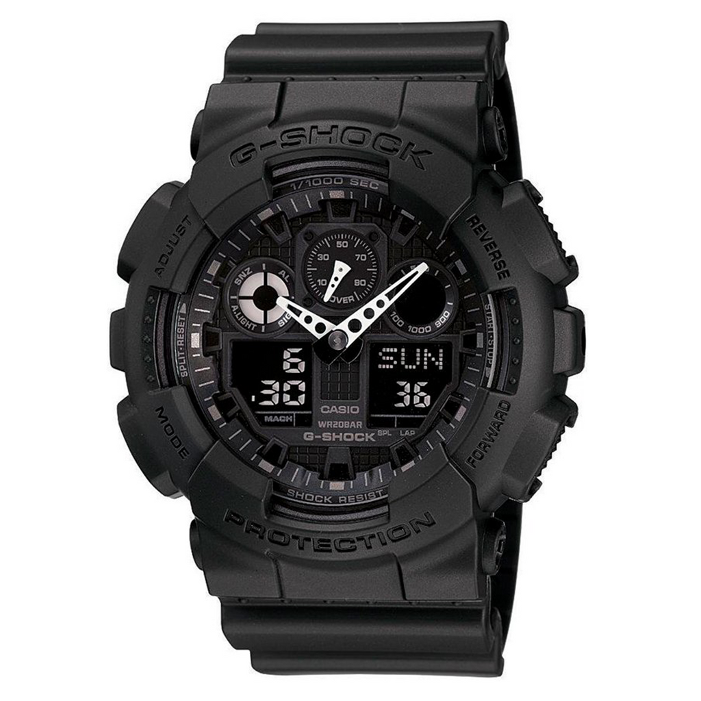 RELOJ G-SHOCK - GA-100 - DEPORTIVO CASUAL NEGRO | G-S-16 | G-S-147 | G-S-200