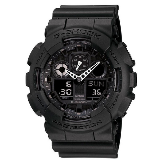 RELOJ G-SHOCK - GA-100 - DEPORTIVO CASUAL NEGRO | G-S-16 | G-S-147 | G-S-200