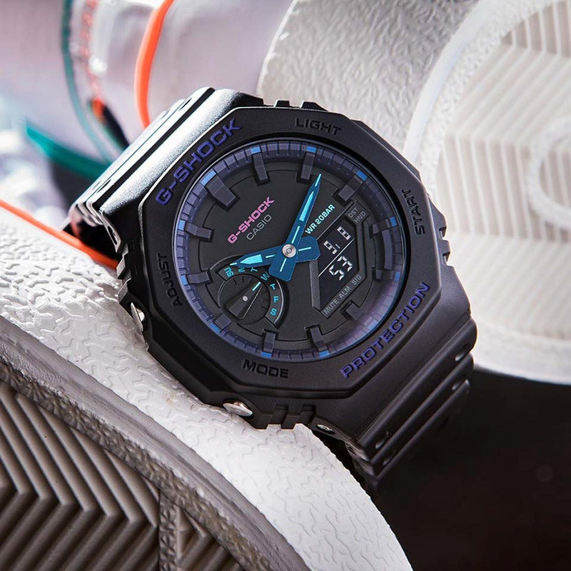 RELOJ G-SHOCK - GA-2100 - DEPORTIVO CASUAL OAK NEON BLACK | G-S-284_4