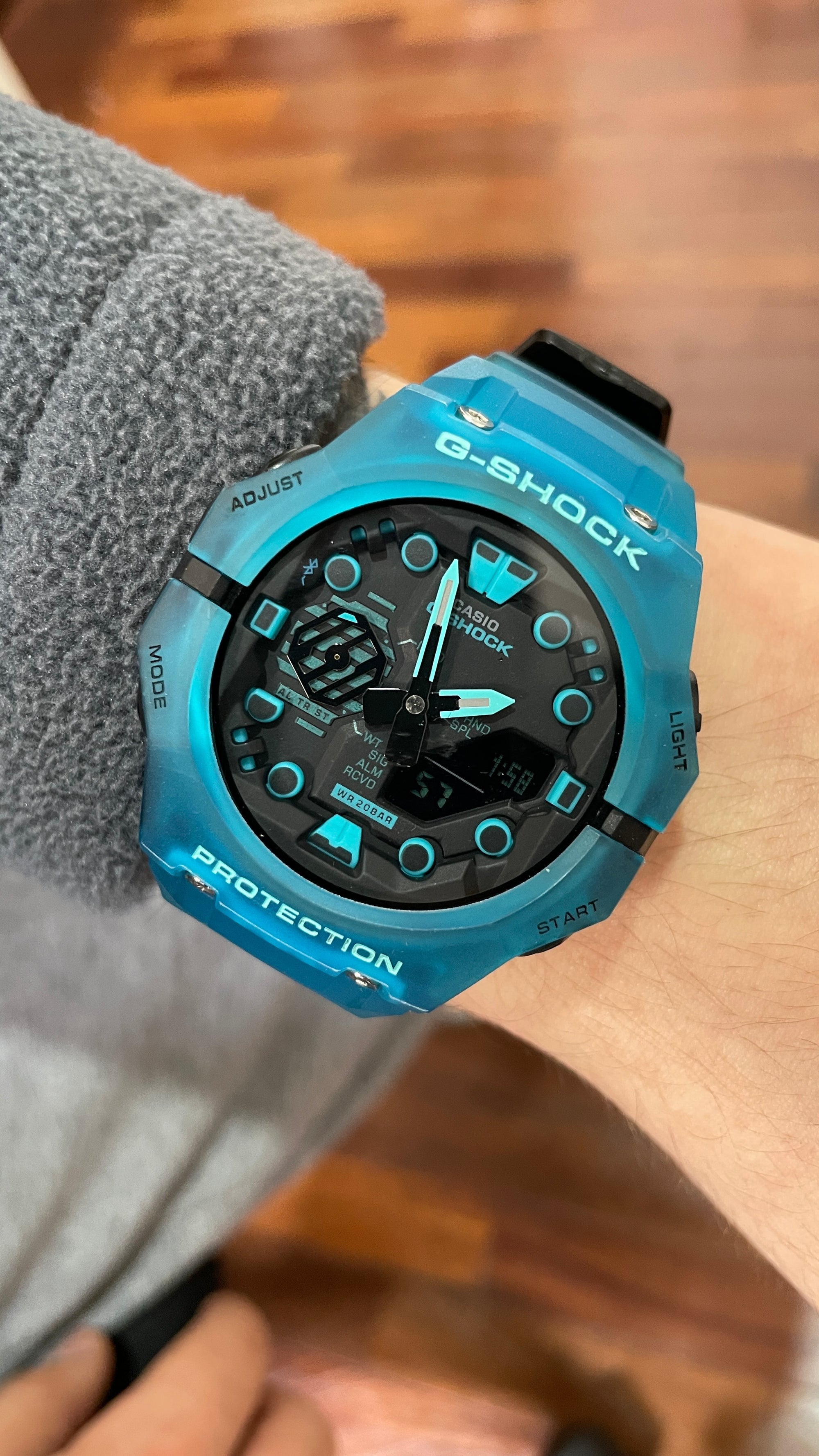 RELOJ G-SHOCK - OAK - GA-B001- SKY BLUE - DEPORTIVO CASUAL PARA HOMBRE - G-S-305-3