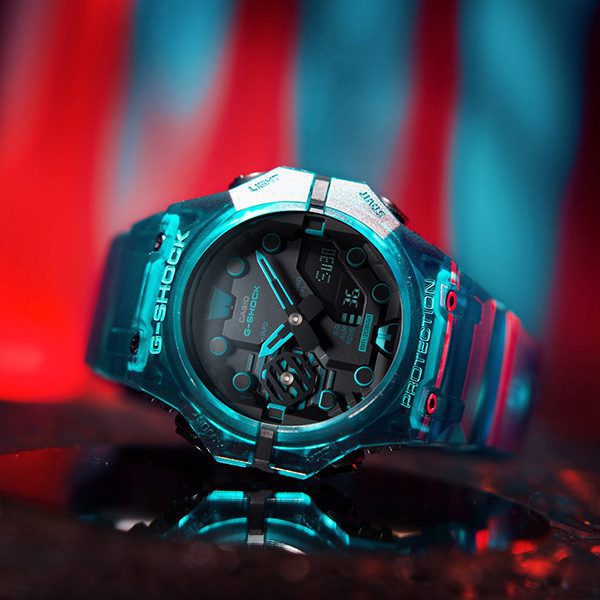 RELOJ G-SHOCK - OAK - GA-B001- SKY BLUE - DEPORTIVO CASUAL PARA HOMBRE - G-S-305-4
