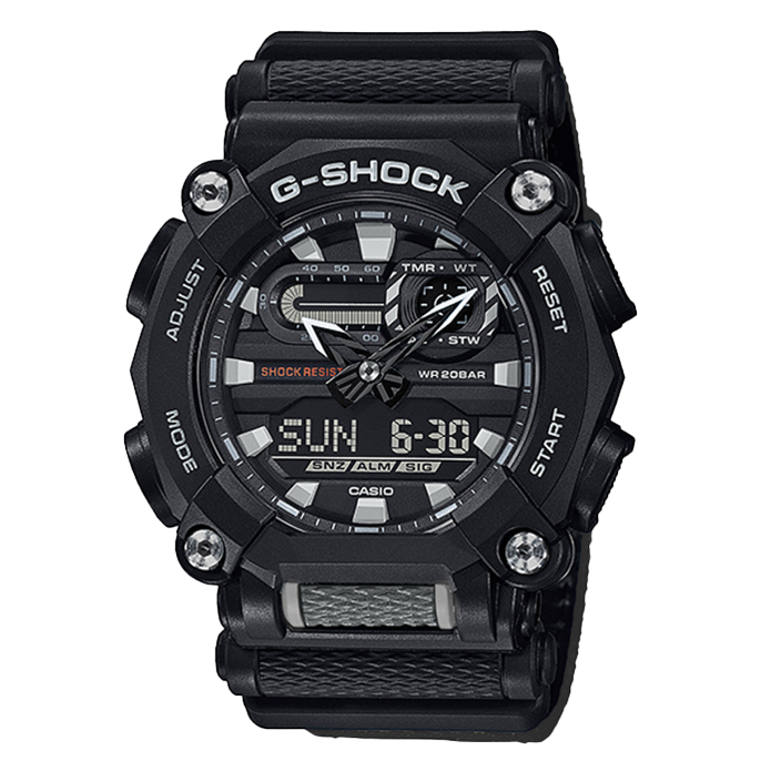 RELOJ G-SHOCK ARMY BLACK - GA-900 - DEPORTIVO CASUAL - BLANCO - NEGRO - DORADO -NEGRO ANARANJADO-12