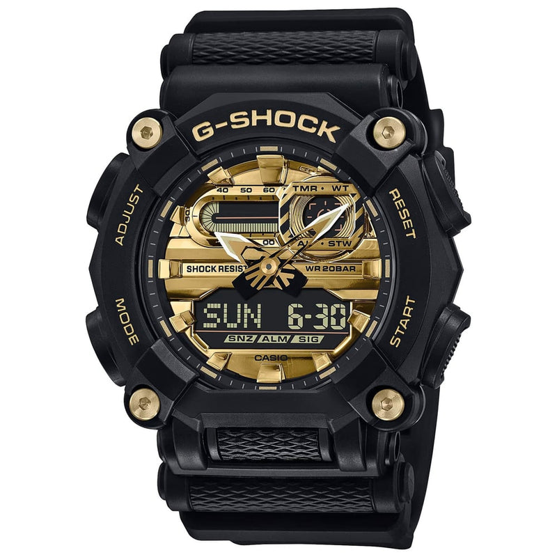 RELOJ G-SHOCK ARMY BLACK - GA-900 - DEPORTIVO CASUAL - BLANCO - NEGRO - DORADO -NEGRO ANARANJADO-15