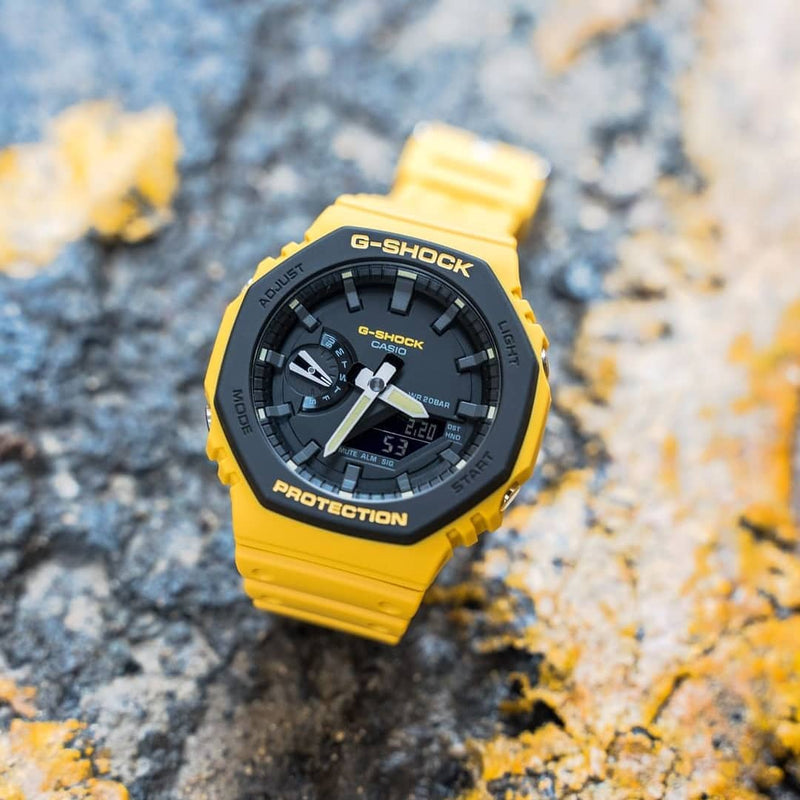 RELOJ G-SHOCK CASUAL AMARILLO CON NEGRO | G-S-228