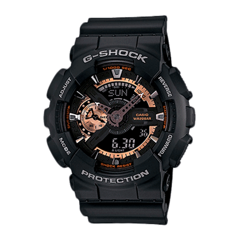 RELOJ G-SHOCK DEPORTIVO - CORREA DE RESINA  PARA HOMBRE| GA-110 TOP