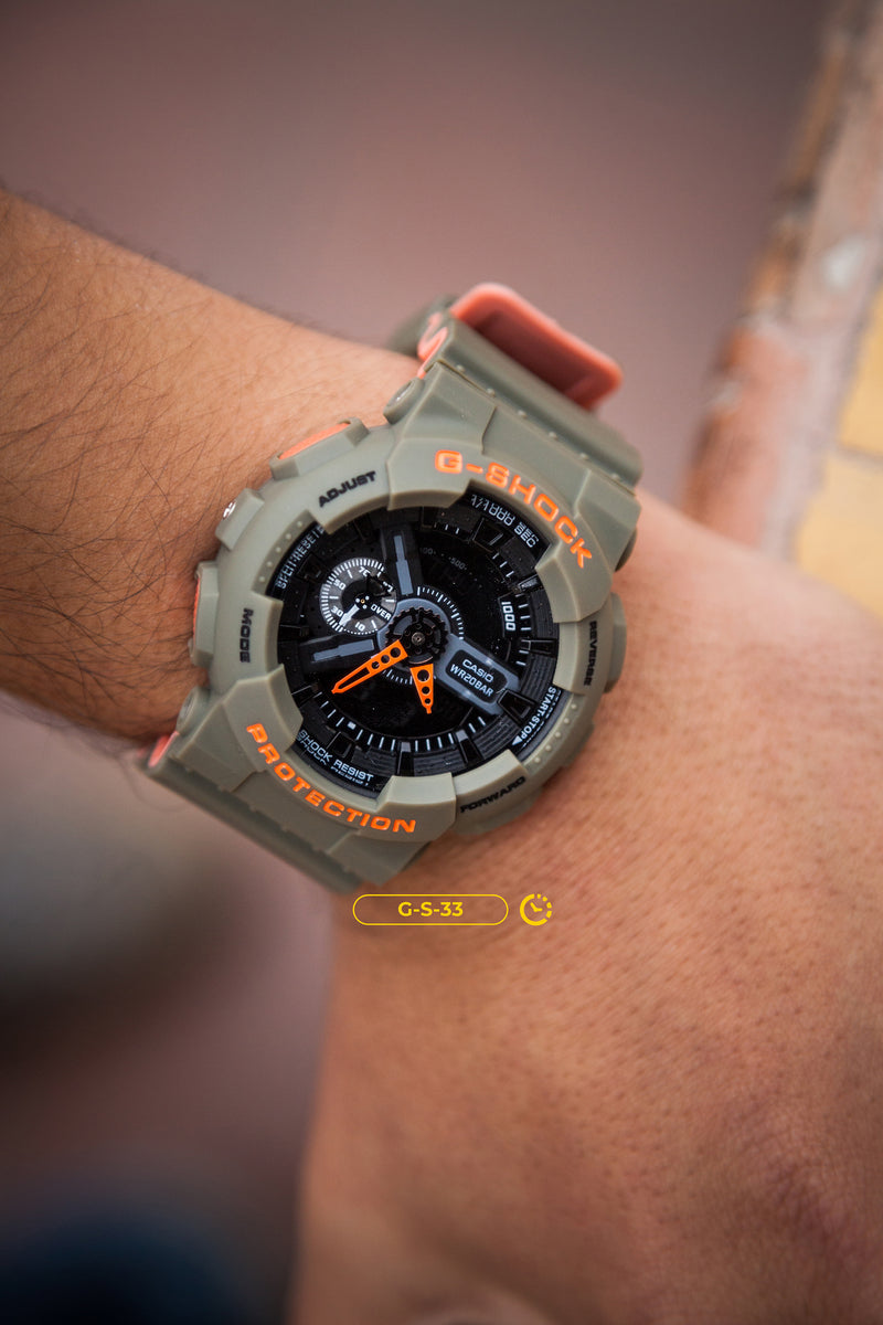 RELOJ G-SHOCK DEPORTIVO - CORREA DE RESINA  PARA HOMBRE| GA-110 TOP