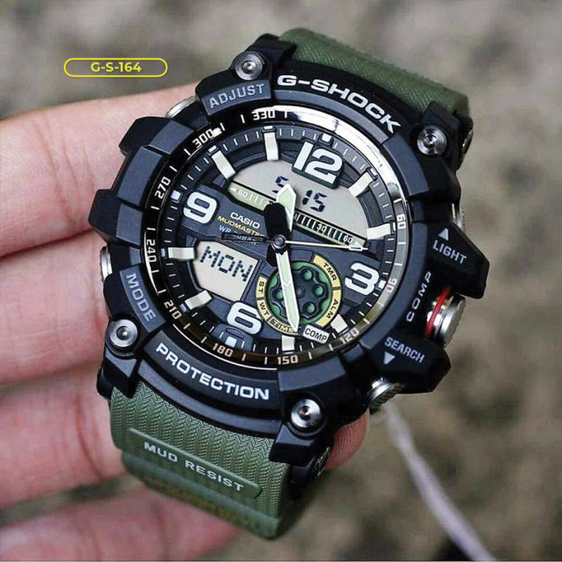 RELOJ G-SHOCK DEPORTIVO VERDE MUDMASTER | G-S-164