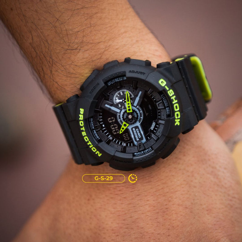 RELOJ G-SHOCK DEPORTIVO VERDE NEGRO | GA-110LN-1A | G-S-29 (3)