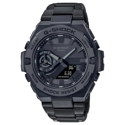 RELOJ G-SHOCK DE ACERO PLATEADO Y NEGRO |  G-S-245 | G-S-252 PARA HOMBRE