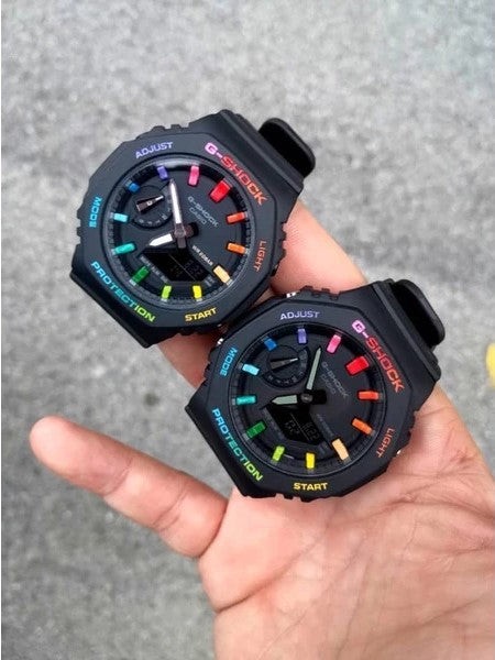 RELOJ G-SHOCK NEGRO ARCOIRIS | G-S-230-4