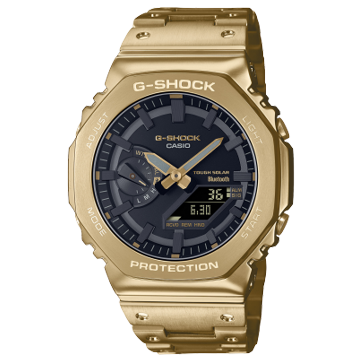 RELOJ G-SHOCK OAK STEEL GOLD ELEGANTE | GA-2100 TOP