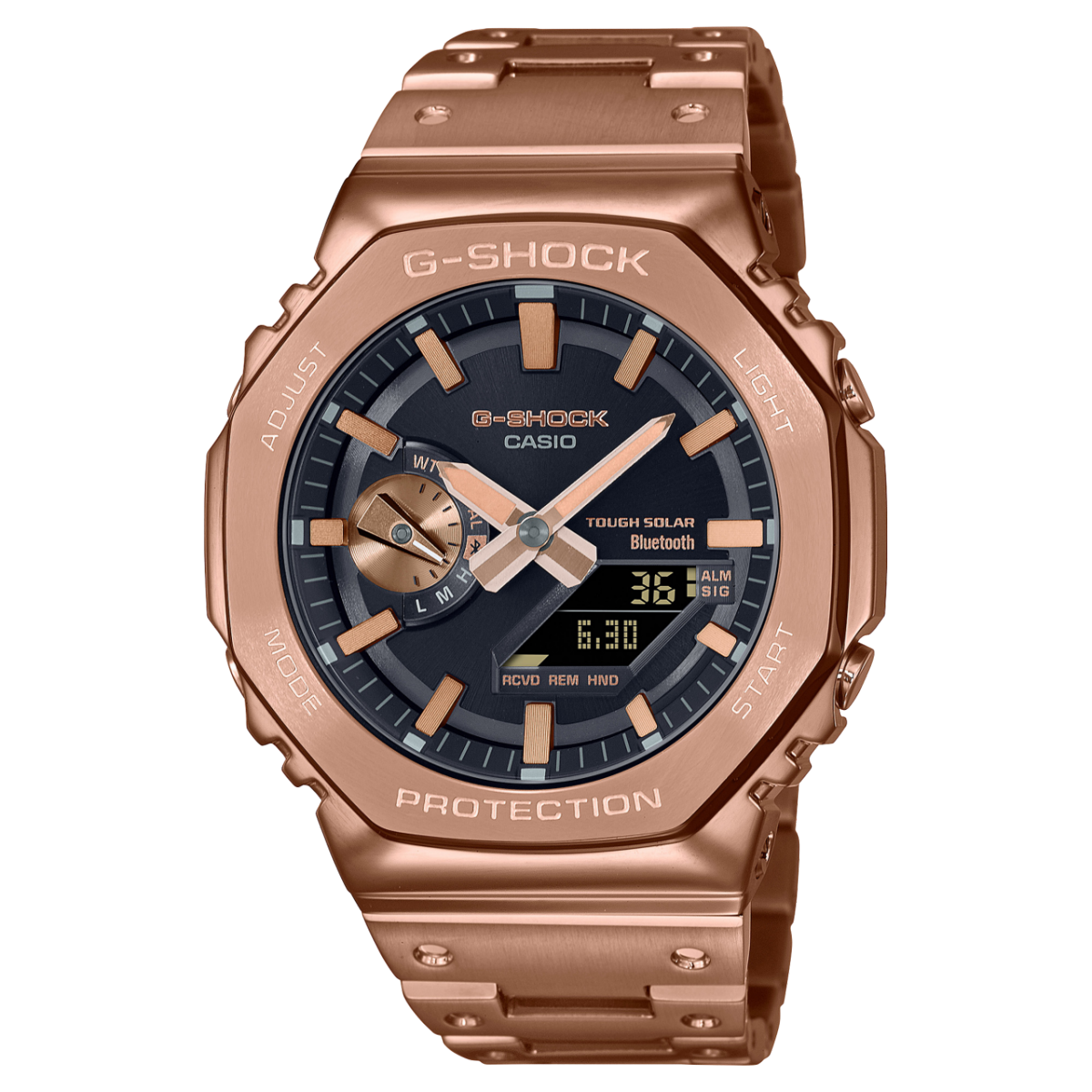 RELOJ G-SHOCK OAK STEEL GOLD ELEGANTE | GA-2100 TOP
