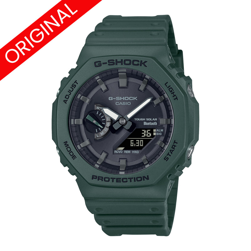 RELOJ G-SHOCK ORIGINAL - TRANSPARENTE VERDE PLATEADO CON NEGRO GA-2100SKE-7A| OG-S-8- OG-S-80 - OG-S-61 - OG-S-65 PARA HOMBRE-1-4
DEPORTIVO CASUAL