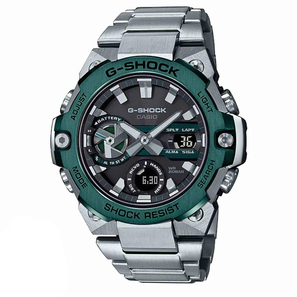 RELOJ G-SHOCK PLATEADO | G-S-233 - G-S-330-6
PARA HOMBRE