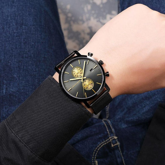 RELOJ HANNAH MARTIN - ELEGANTE AZUL, NEGRO Y DORADO | HAN-16 | HAN-67 | HAN-68 | HAN-91