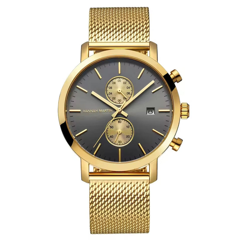 RELOJ HANNAH MARTIN - ELEGANTE AZUL, NEGRO Y DORADO | HAN-16 | HAN-67 | HAN-68 | HAN-91
