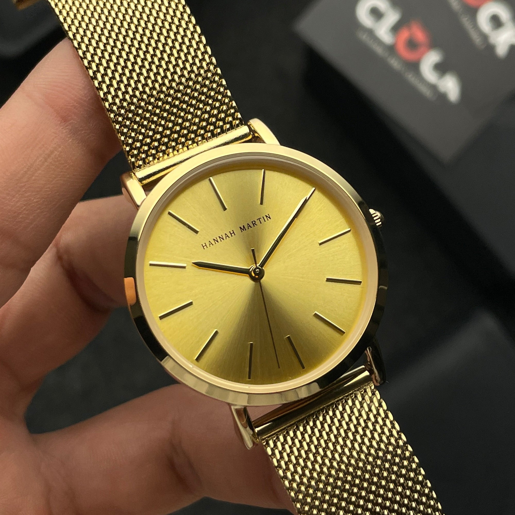 RELOJ HANNAH MARTIN ORIGINAL ELEGANTE DORADO | HAN-88 PARA MUJER