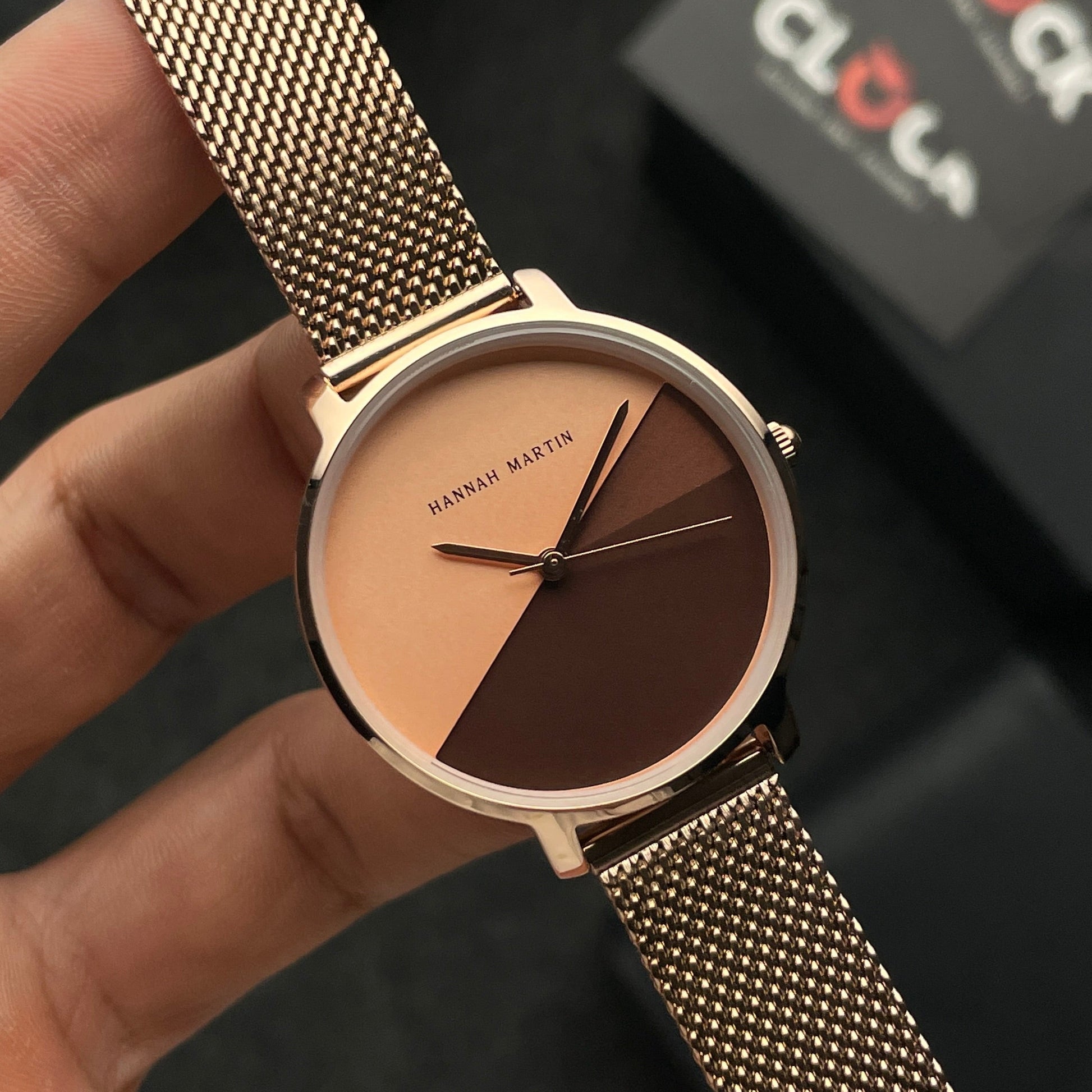 RELOJ HANNAH MARTIN ORIGINAL ELEGANTE DORADO Y PLATEADO HM-133 | HAN-79 | HAN-80 | HAN-81 PARA MUJER