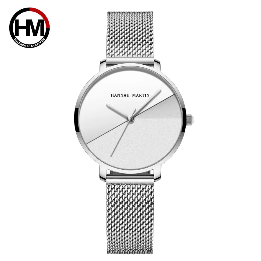 RELOJ HANNAH MARTIN ORIGINAL ELEGANTE DORADO Y PLATEADO HM-133 | HAN-79 | HAN-80 | HAN-81 PARA MUJER