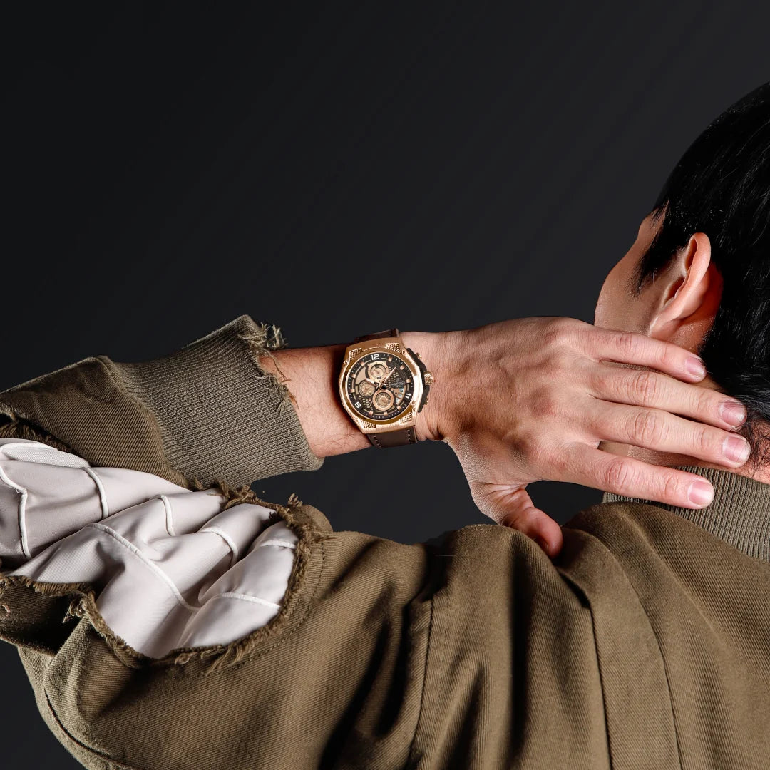 RELOJ NAVIFORCE NF8051L ORIGINAL CASUAL NEGRO Y MARRON | NAV-135, NAV-136, NAV-137 PARA HOMBRE