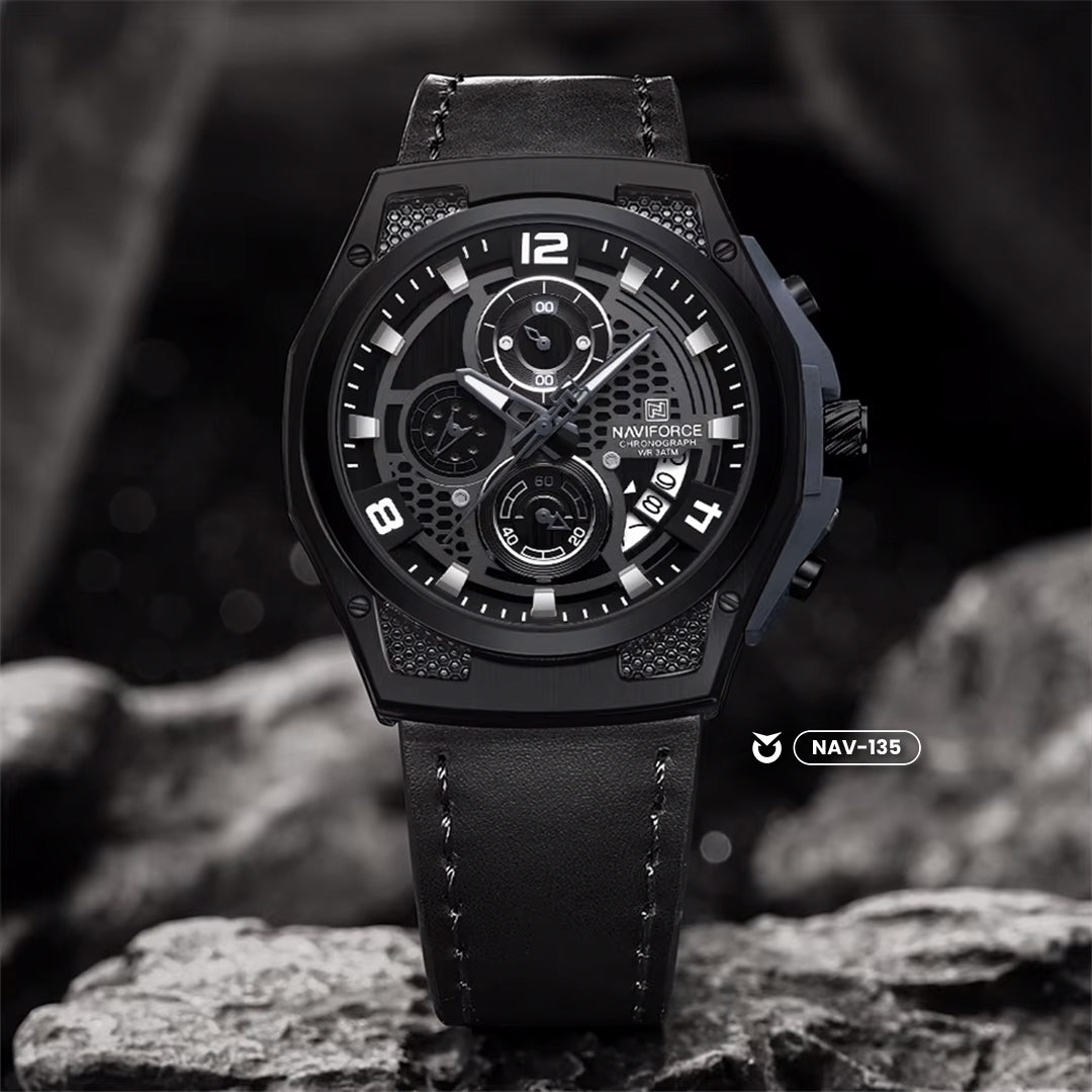 RELOJ NAVIFORCE NF8051L ORIGINAL CASUAL NEGRO Y MARRON | NAV-135, NAV-136, NAV-137 PARA HOMBRE