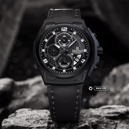 RELOJ NAVIFORCE NF8051L ORIGINAL CASUAL NEGRO Y MARRON | NAV-135, NAV-136, NAV-137 PARA HOMBRE