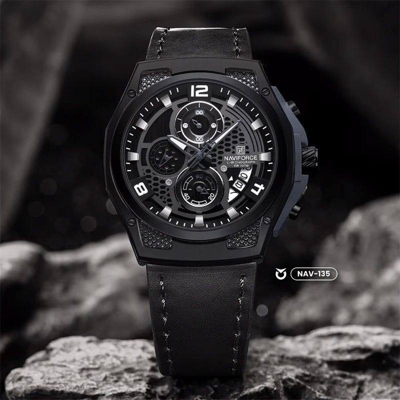 RELOJ NAVIFORCE NF8051L ORIGINAL CASUAL NEGRO Y MARRON | NAV-135, NAV-136, NAV-137 PARA HOMBRE