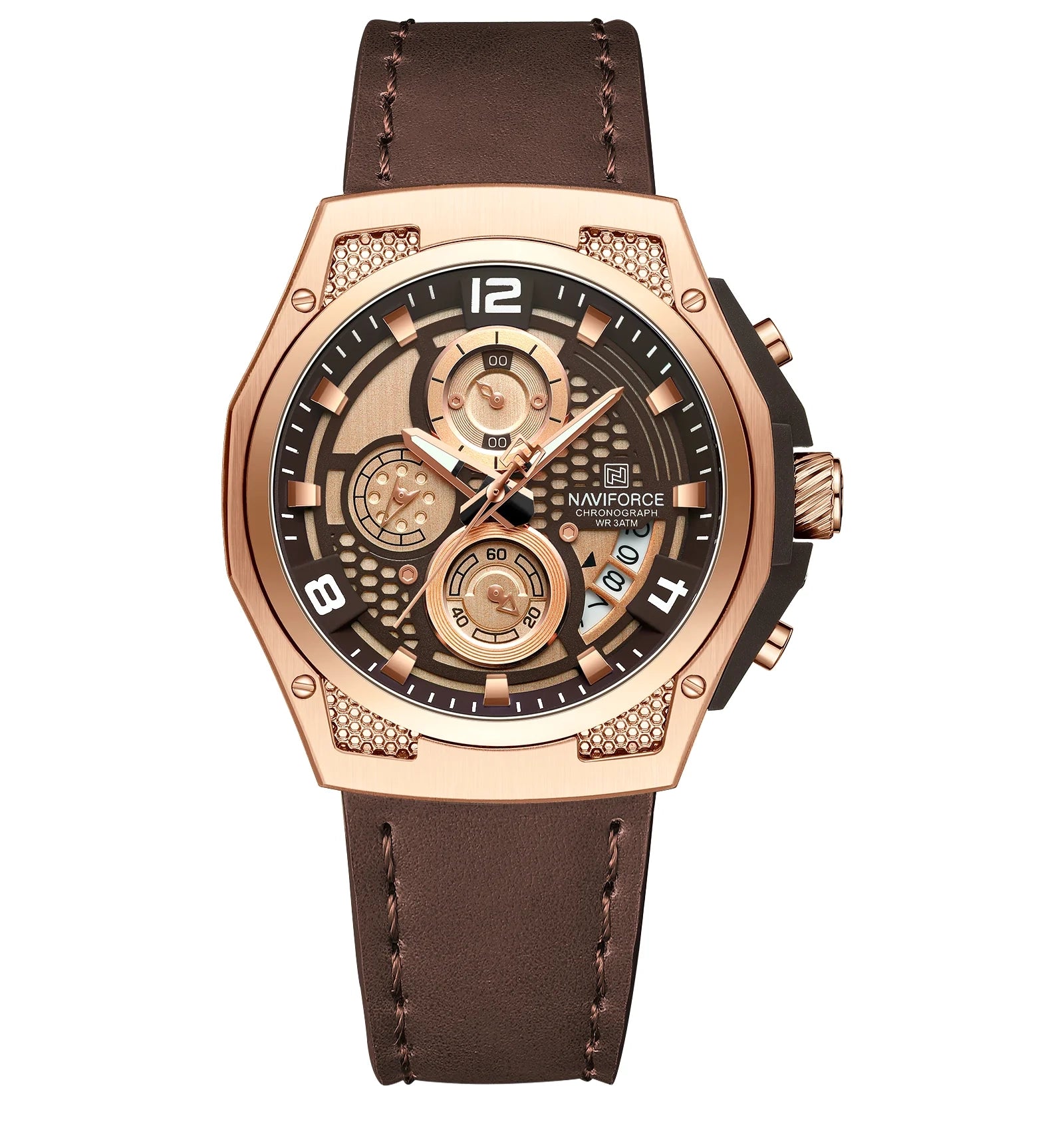 RELOJ NAVIFORCE NF8051L ORIGINAL CASUAL NEGRO Y MARRON | NAV-135, NAV-136, NAV-137 PARA HOMBRE