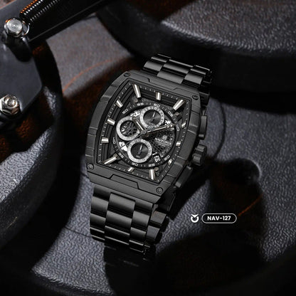 RELOJ NAVIFORCE NF8066 ORIGINAL ELEGANTEN NEGRO | NAV-127, NAV-128, NAV-129 PARA HOMBRE