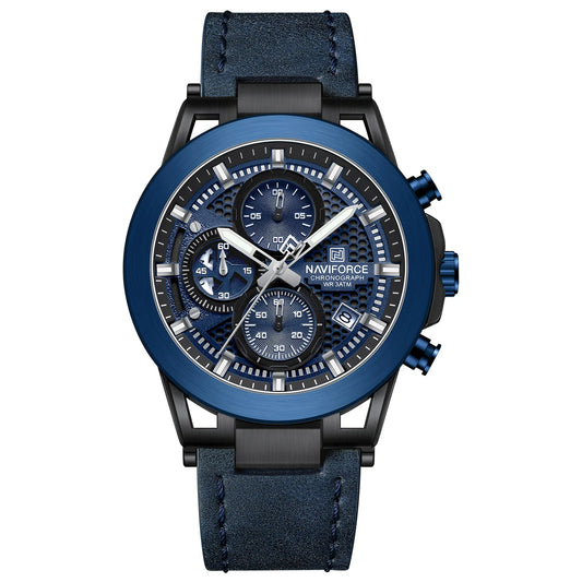 RELOJ NAVIFORCE NF8073 ORIGINAL ELEGANTEN NEGRO Y AZUL | NAV-123, NAV-124, NAV-125 PARA HOMBRE