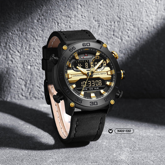 RELOJ NAVIFORCE NF9235 ORIGINAL CASUAL NEGRO Y MARRON | NAV-132, NAV-133, NAV-134 PARA HOMBRE