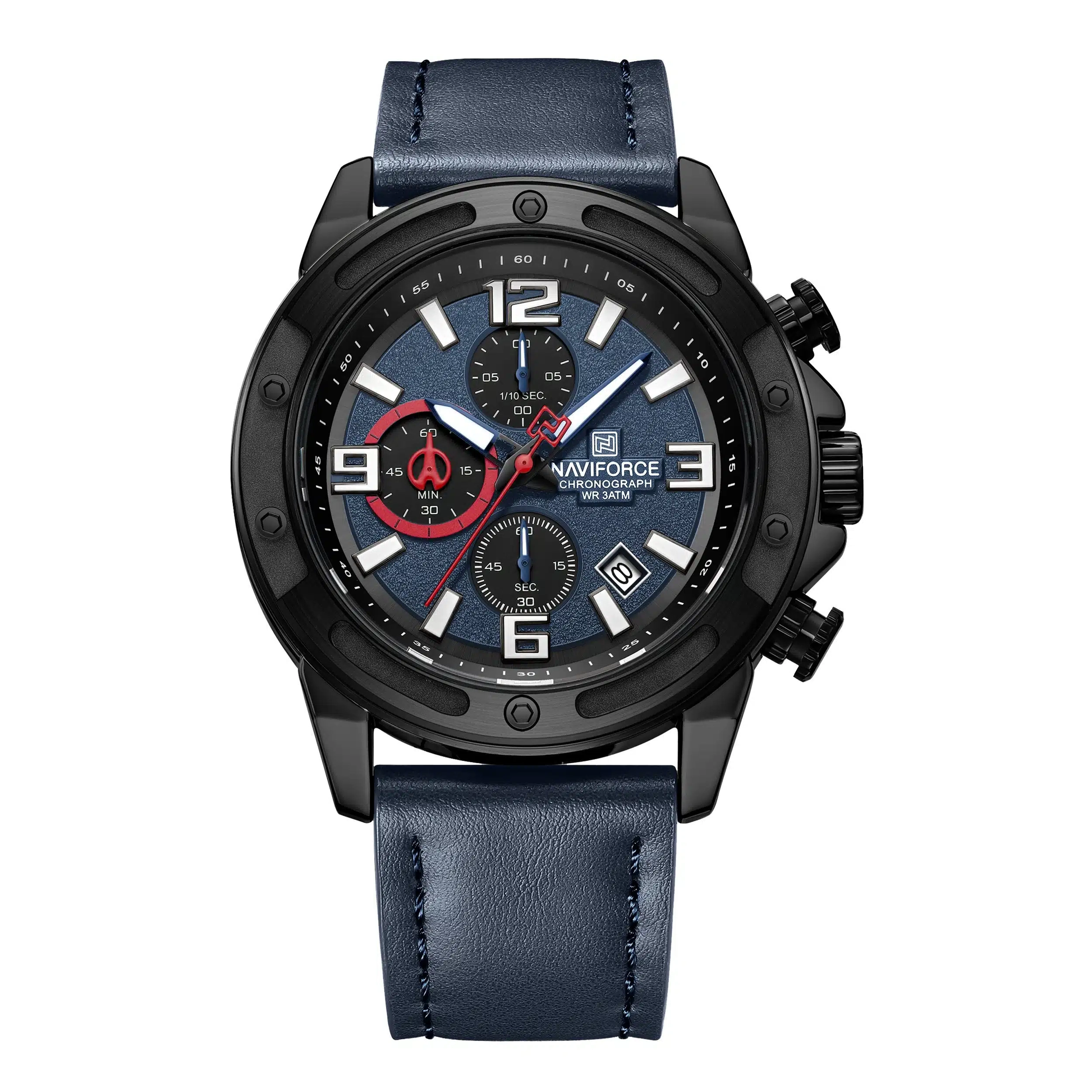 RELOJ NAVIFORCE NF 8074 ORIGINAL NEGRO Y AZUL | NAV-114, NAV-115 PARA HOMBRE