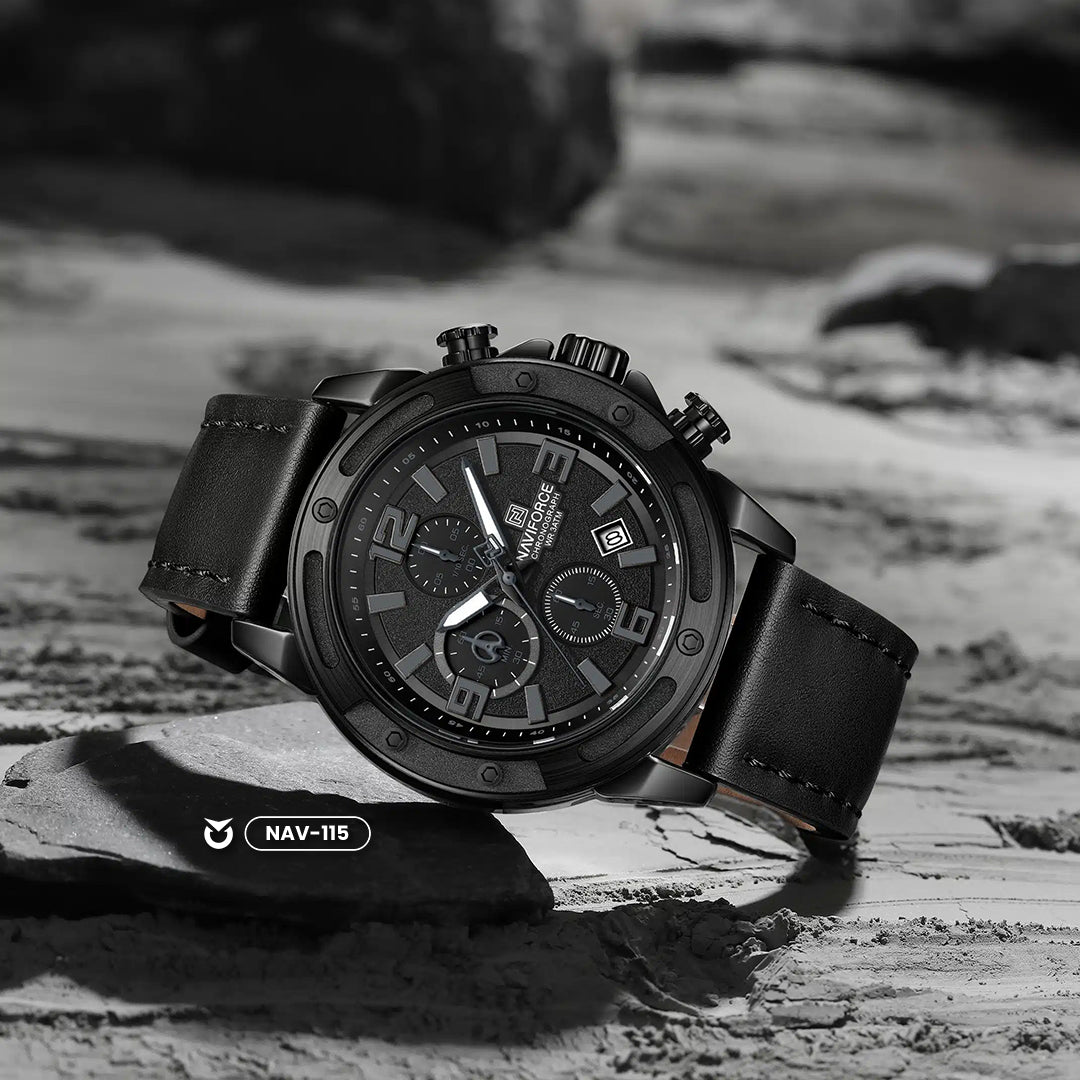 RELOJ NAVIFORCE NF 8074 ORIGINAL NEGRO Y AZUL | NAV-114, NAV-115 PARA HOMBRE