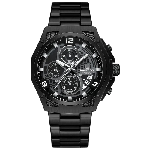 RELOJ NAVIFORCE ORIGINAL - ELEGANTENF NEGRO PLATEADO Y VERDE 8051  | NAV-105, NAV-106, NAV-107 PARA HOMBRE
