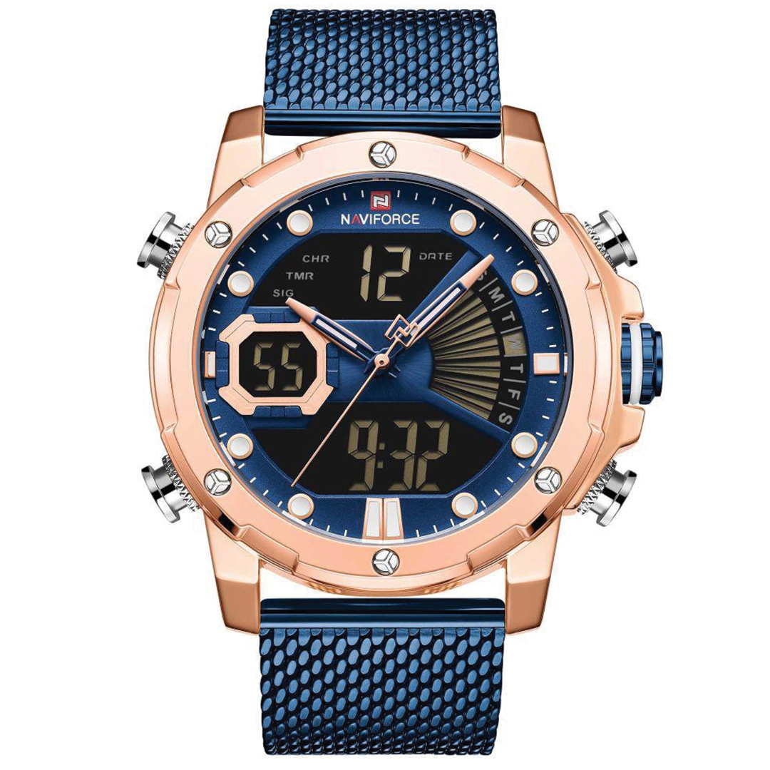 RELOJ NAVIFORCE ORIGINAL - ELEGANTE Y CASUAL - AZUL  - NAV-60 