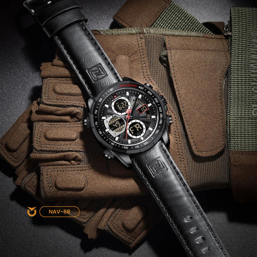 RELOJ NAVIFORCE ORIGINAL - ELEGANTE Y CASUAL - VERDE Y NEGRO  | NAV-68 