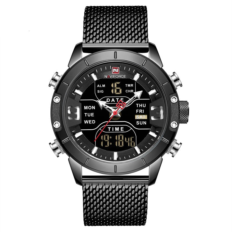 RELOJ NAVIFORCE ORIGINAL CASUAL AZUL Y NEGRO NF9153S | NAV-10 | NAV-11 (4)