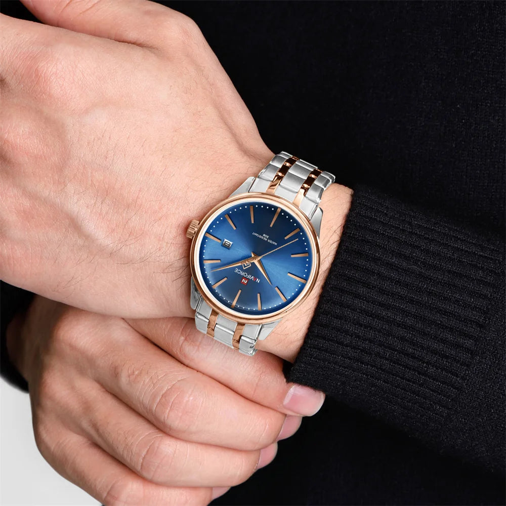 RELOJ NAVIFORCE ORIGINAL ELEGANTE PLATEADO | NAV-140, NAV-141, NAV-142 PARA HOMBRE