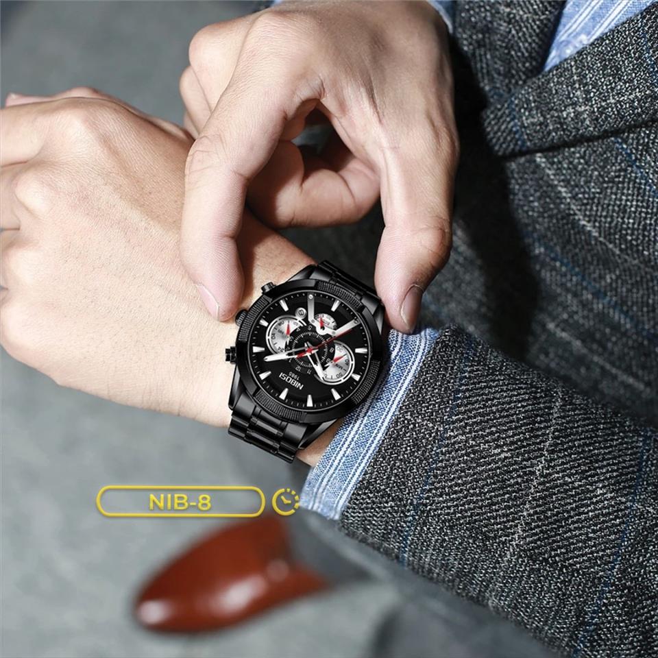 RELOJ NIBOSI ORIGINAL NI2379 - ELEGANTE ACERO NIB-8