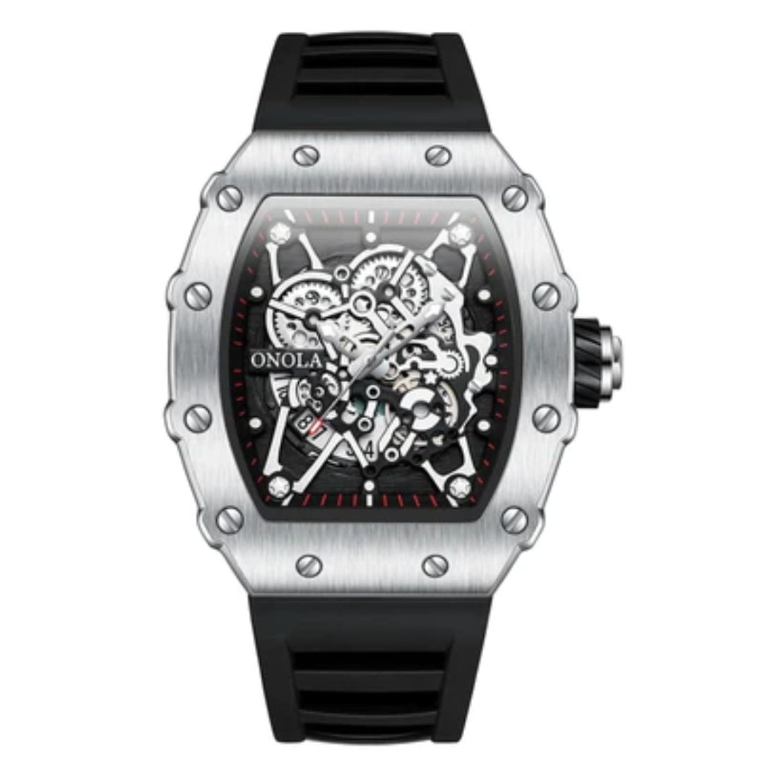 RELOJ ONOLA ORIGINAL CASUAL NEGRO GRIS | ONO-10 | ONO-11 (4)