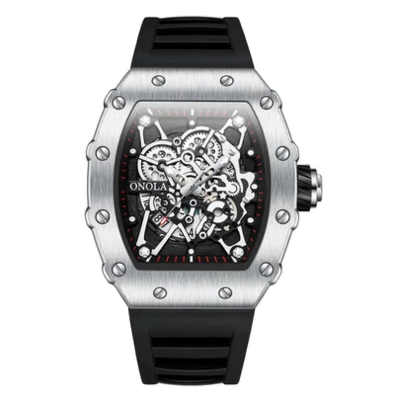 RELOJ ONOLA ORIGINAL CASUAL NEGRO GRIS | ONO-10 | ONO-11 (4)