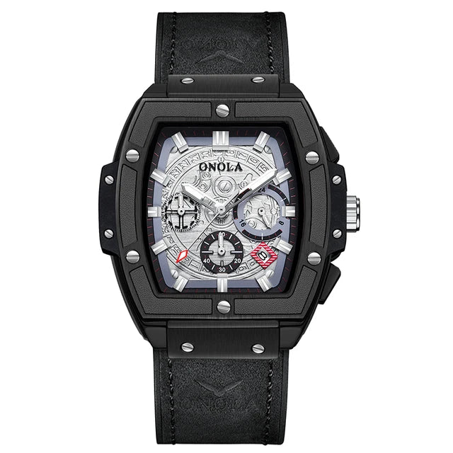 RELOJ ONOLA ORIGINAL CASUAL NEGRO Y TRANSPARENTE ON6819 PARA HOMBRE | ONO-1 | ONO-9 | ONO-12