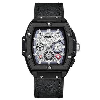 RELOJ ONOLA ORIGINAL CASUAL NEGRO Y TRANSPARENTE ON6819 PARA HOMBRE | ONO-1 | ONO-9 | ONO-12
